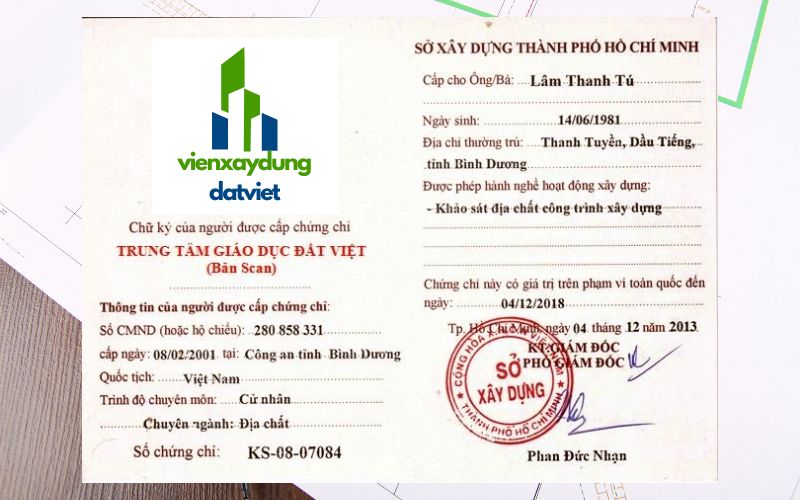 Tìm hiểu Chứng chỉ hành nghề khảo sát xây dựng là gì