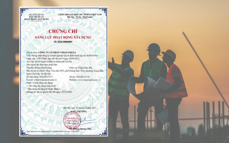 Tìm hiểu về Chứng chỉ năng lực thi công xây dựng là gì