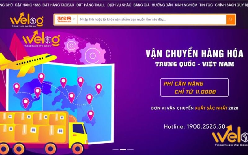 Công ty nhập hàng Trung Quốc Welog