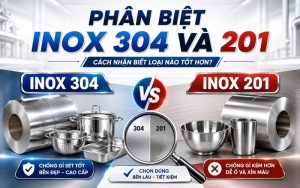 phân biệt inox 304 và 201